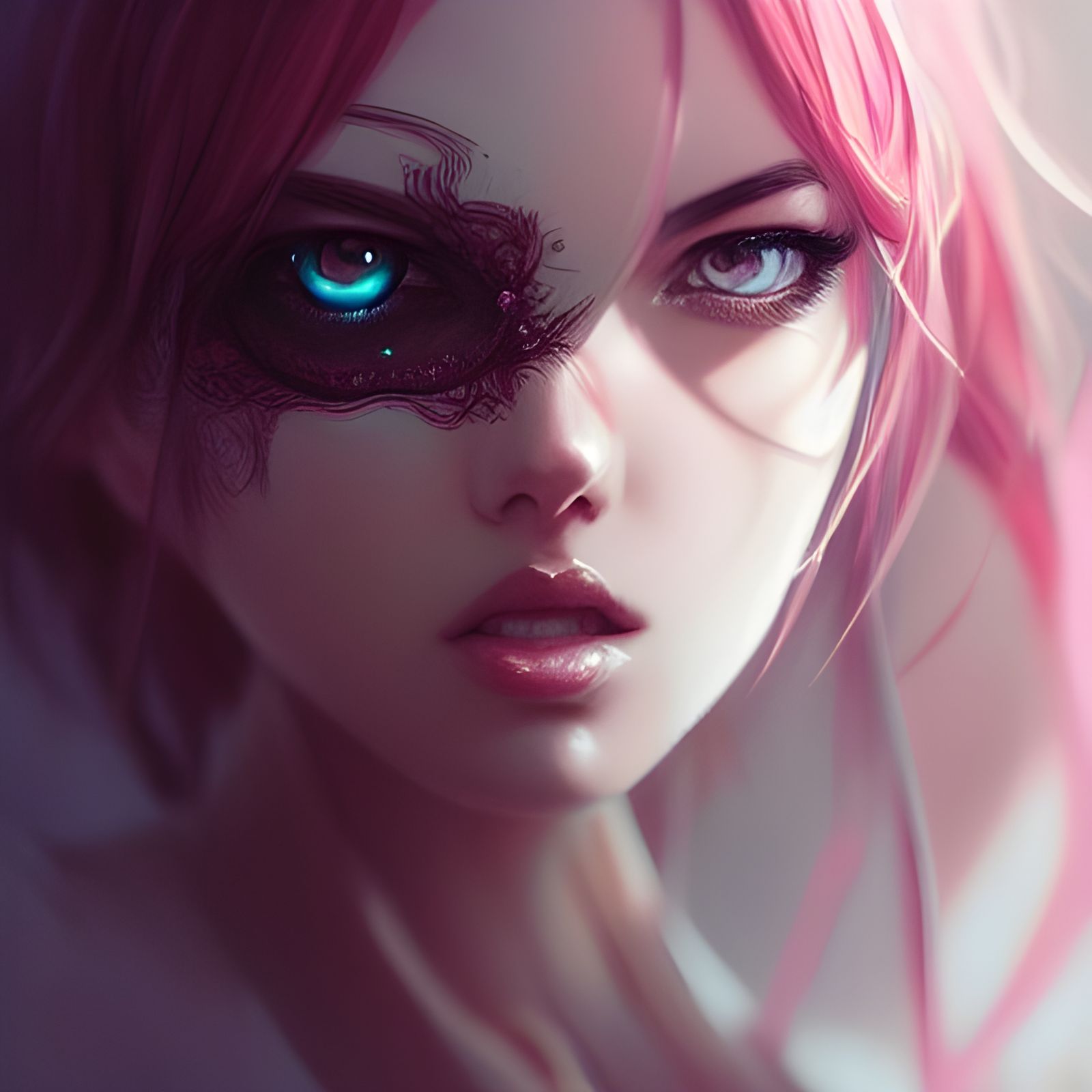 Vixen with Gorgeous Eyes in Hyper-Realistic Digital Art