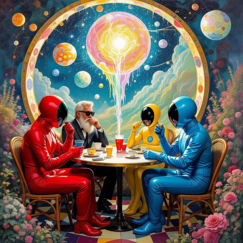 Intergalactic Cafe: A Surreal Utopia as Psychedelic Art