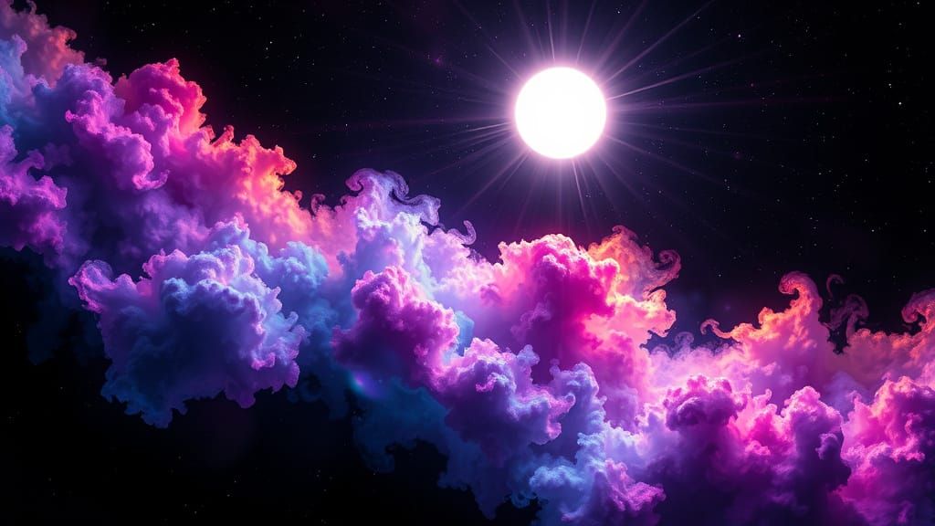 Rainbow Nebula Formation in Deep Space