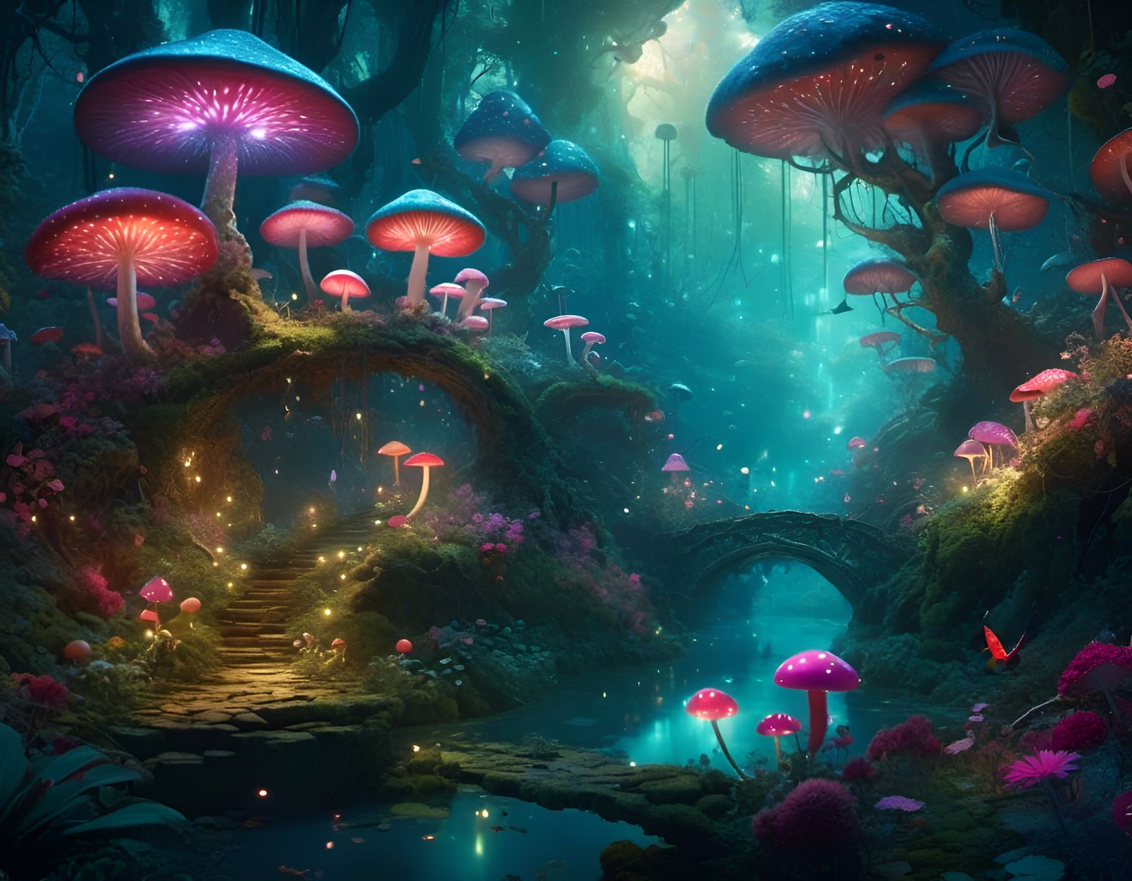 Enchanted Forest Path: Fantasycore Artwork