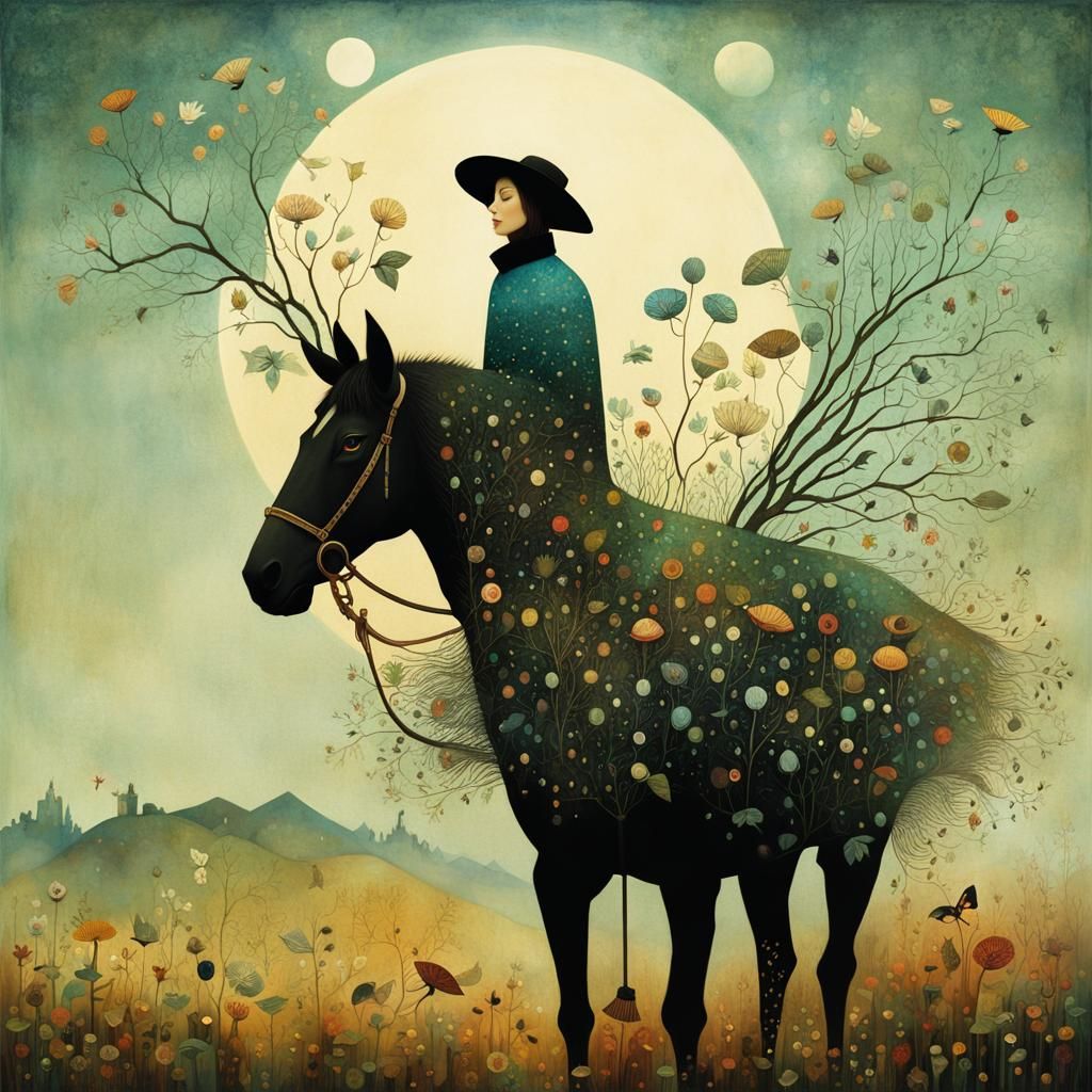 Floral Collage Inspired by Bosch and Kehoe