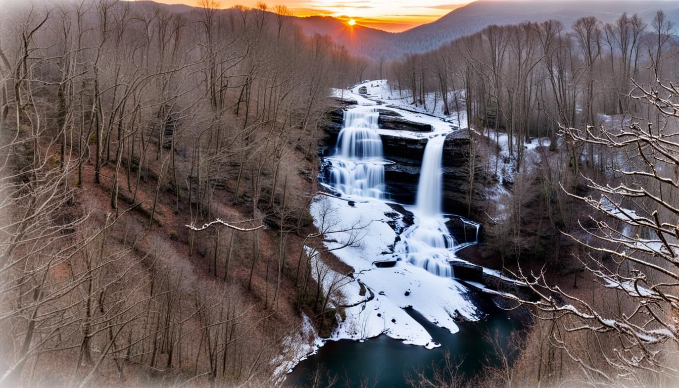 Amicalola Falls Winter Sunrise