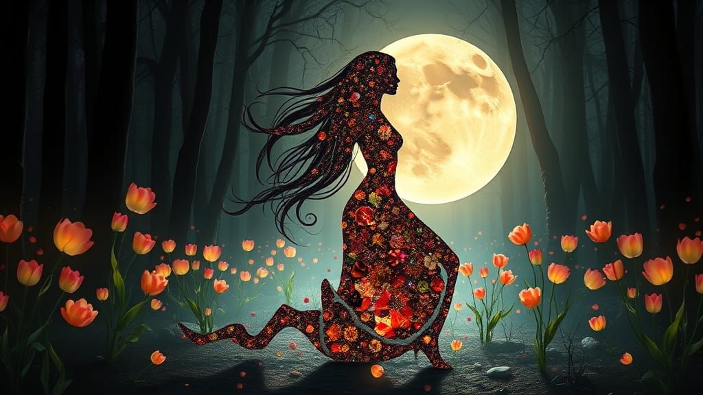 Ethereal Goddesses of Seasonal Sovereignty in Whimsical Bloo...