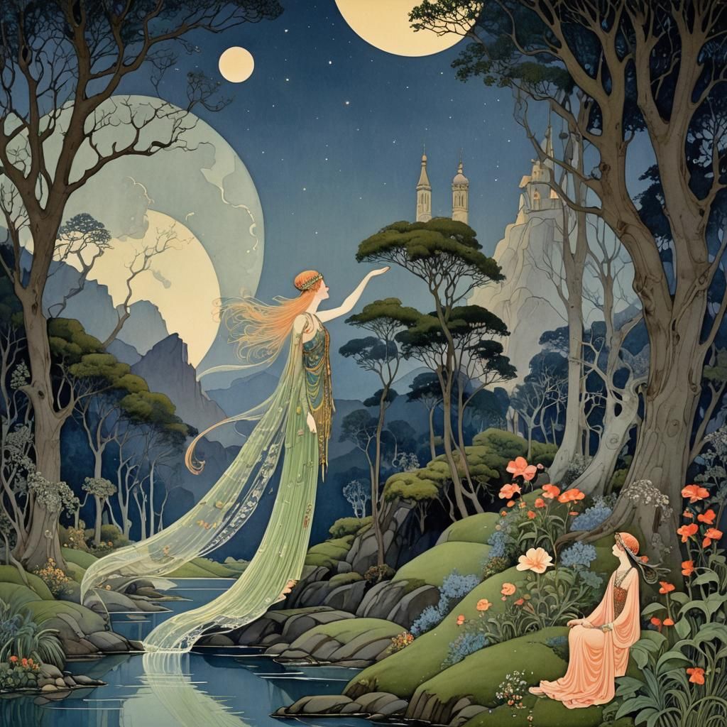 Ethereal Illustration in Sterrett Style