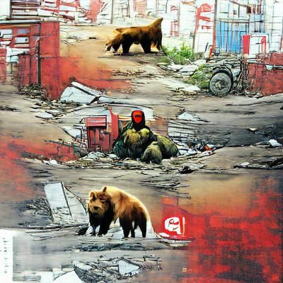 Post-Apocalyptic Bear Crisis in Russia: Marvel Comics Style