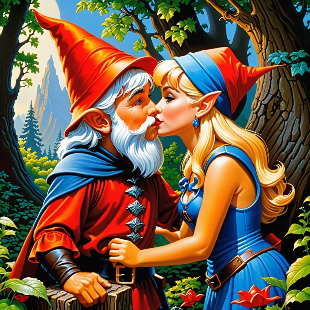 Surreal Fantasy Scene in Hildebrandt Style