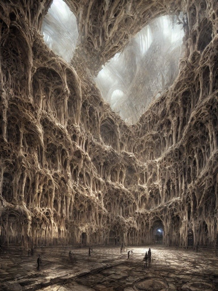 Dinosaur Bone Cathedral in Gric and Turner Style