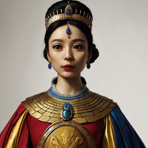 Josephine Baker as Tutankhamun in Art Nouveau Style