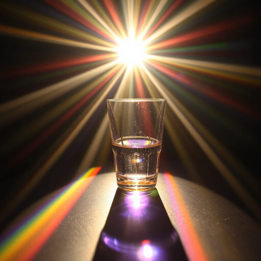 Prismatic Light Bending and Splitting into Rainbow