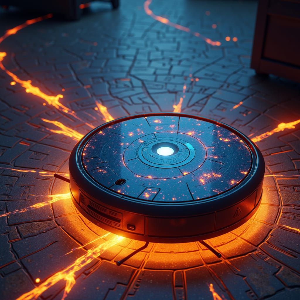Mythical Roomba Robot Vacuum as Arcane Artifact