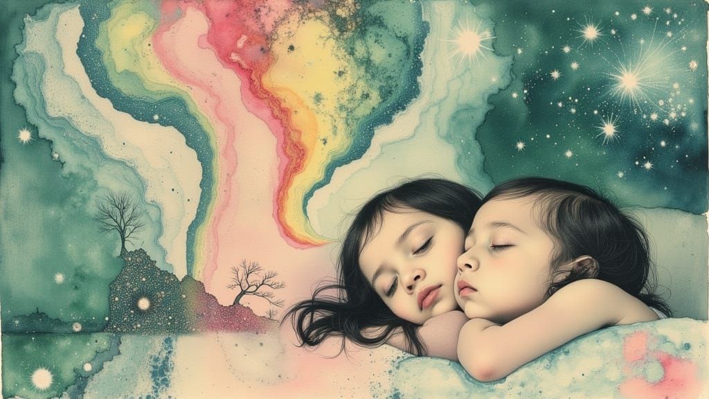 Child's Breath Creates Aurora Borealis