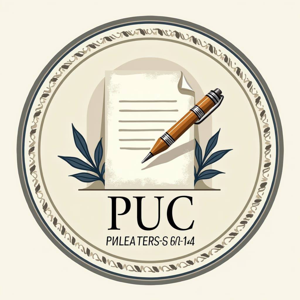 Circumscribed Wisdom: Elegant Logo for PUC Samskrit Evaluate...