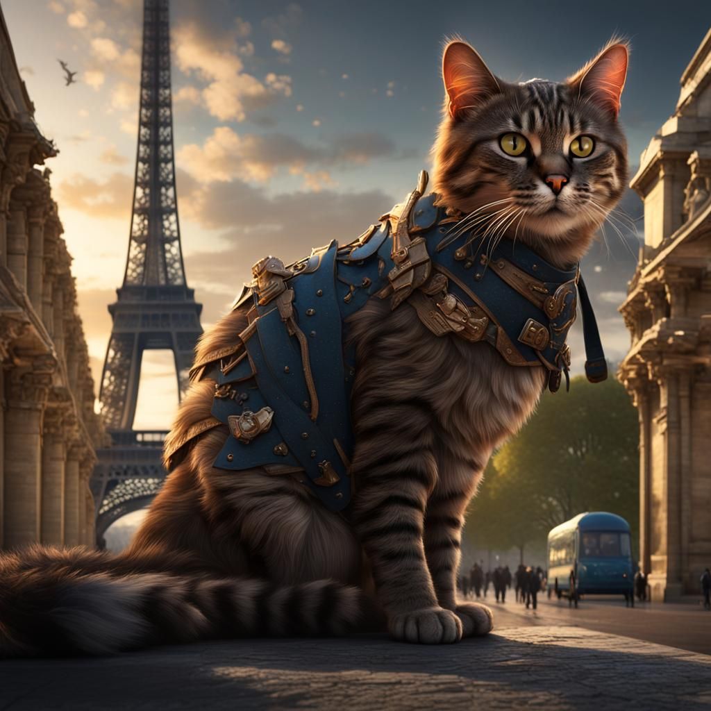 Landmark Cat: A Dark Fantasy Concept