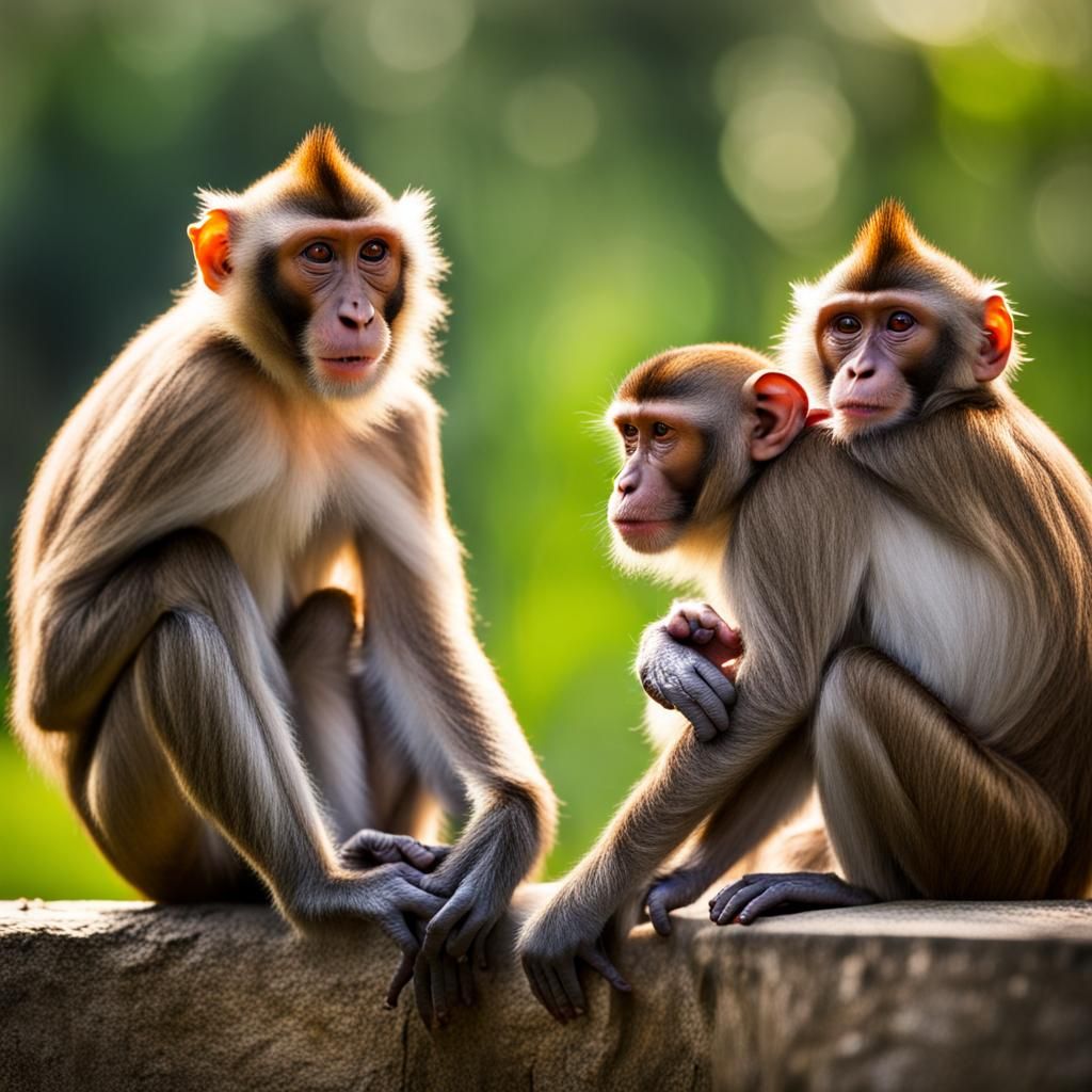 Monkeys in Natural Light: Professional Photography