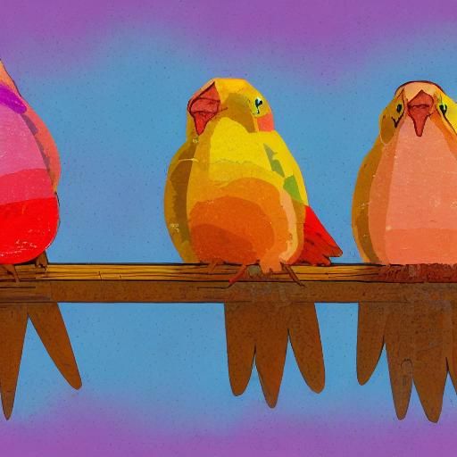 Quaker Parrots Admiring Bacon and Pancakes