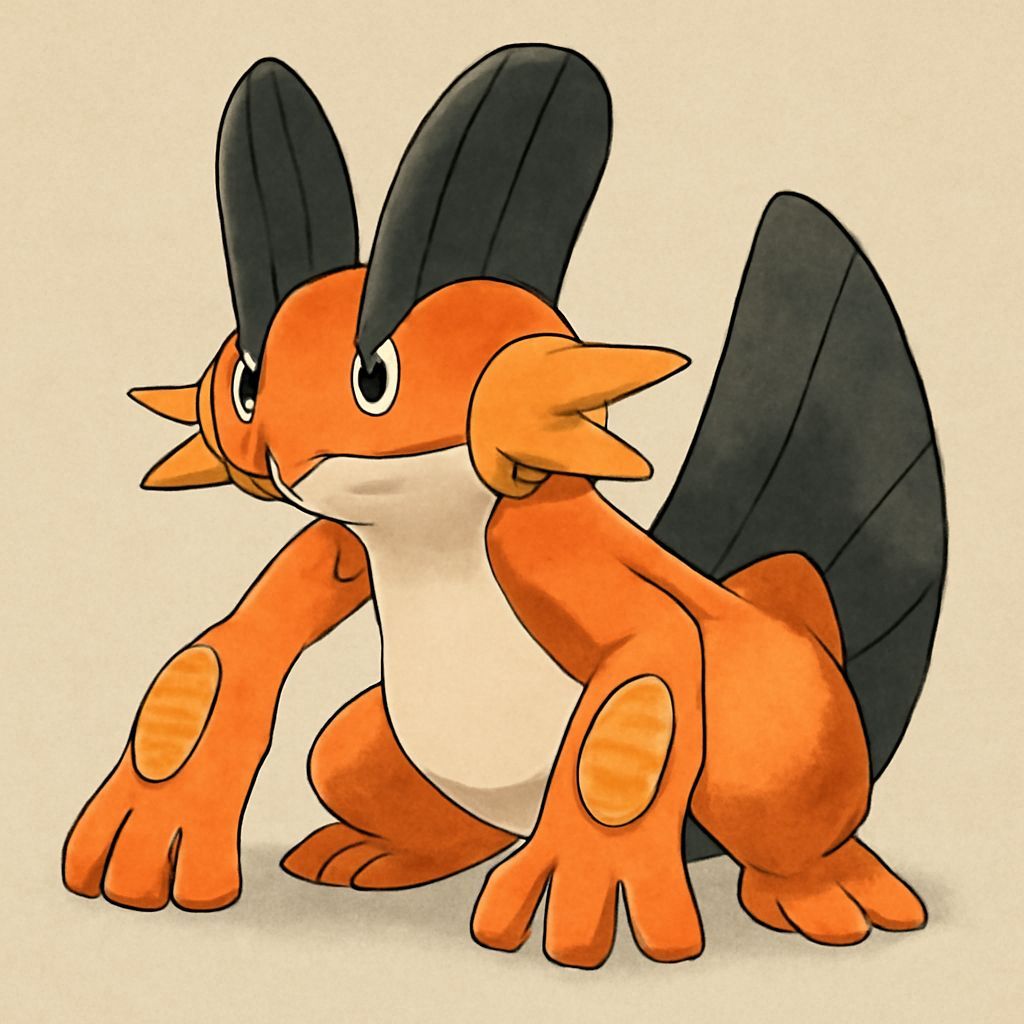 Orange Swampert Generated by AI
