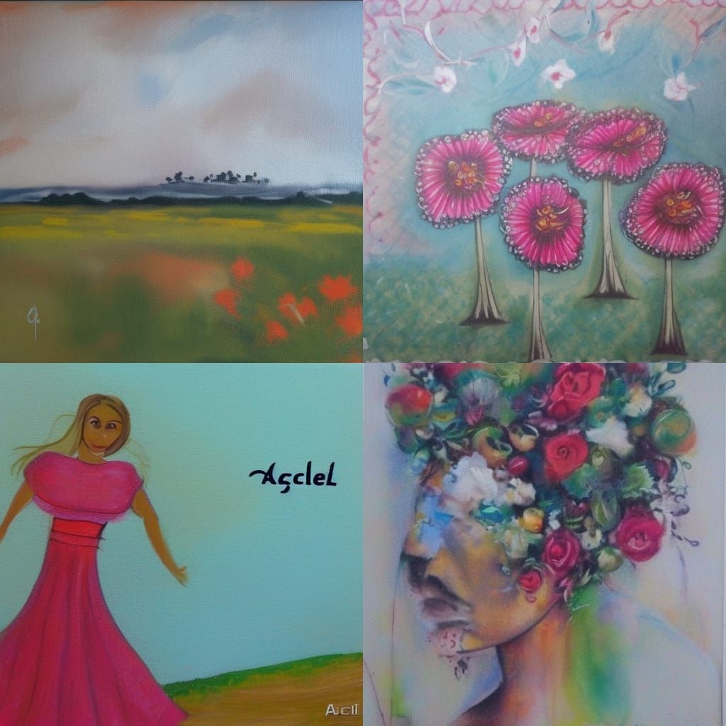 Geometric Abstract Art in Gilbert Style