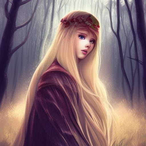 Demeter Portrait: Winter Meets Summer Forest