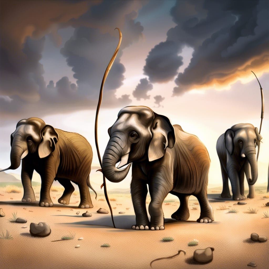 Hunting Pygmy Elephants of Crete