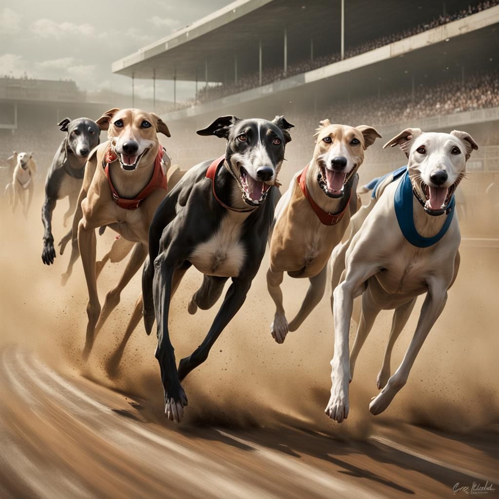 Greyhound race.