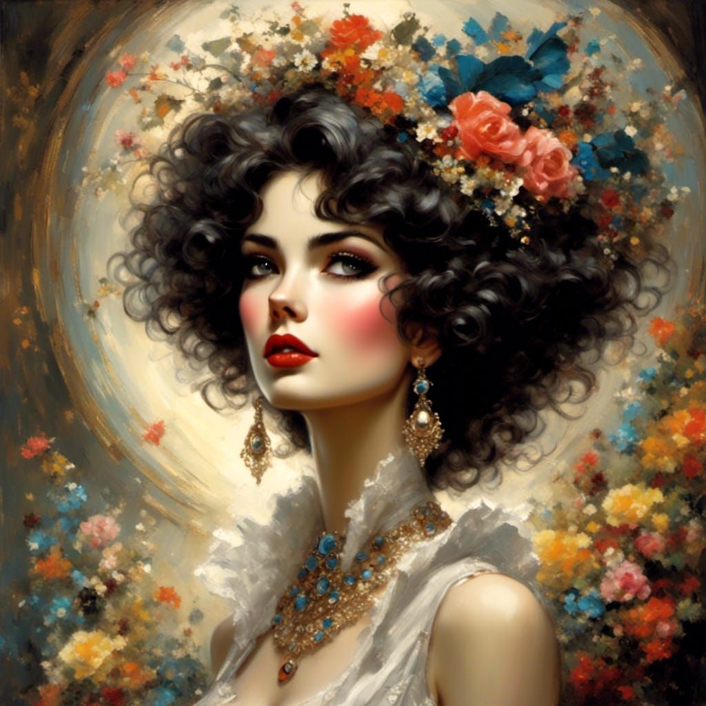 Woman in Harvey Kurtzman Style Illustration