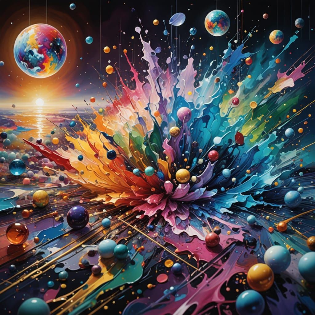 Abstract Artwork Symbolizing Perfection and Brilliance