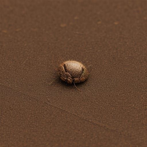 Enlarged Brown Seed Macro Photography in Sepia Tone