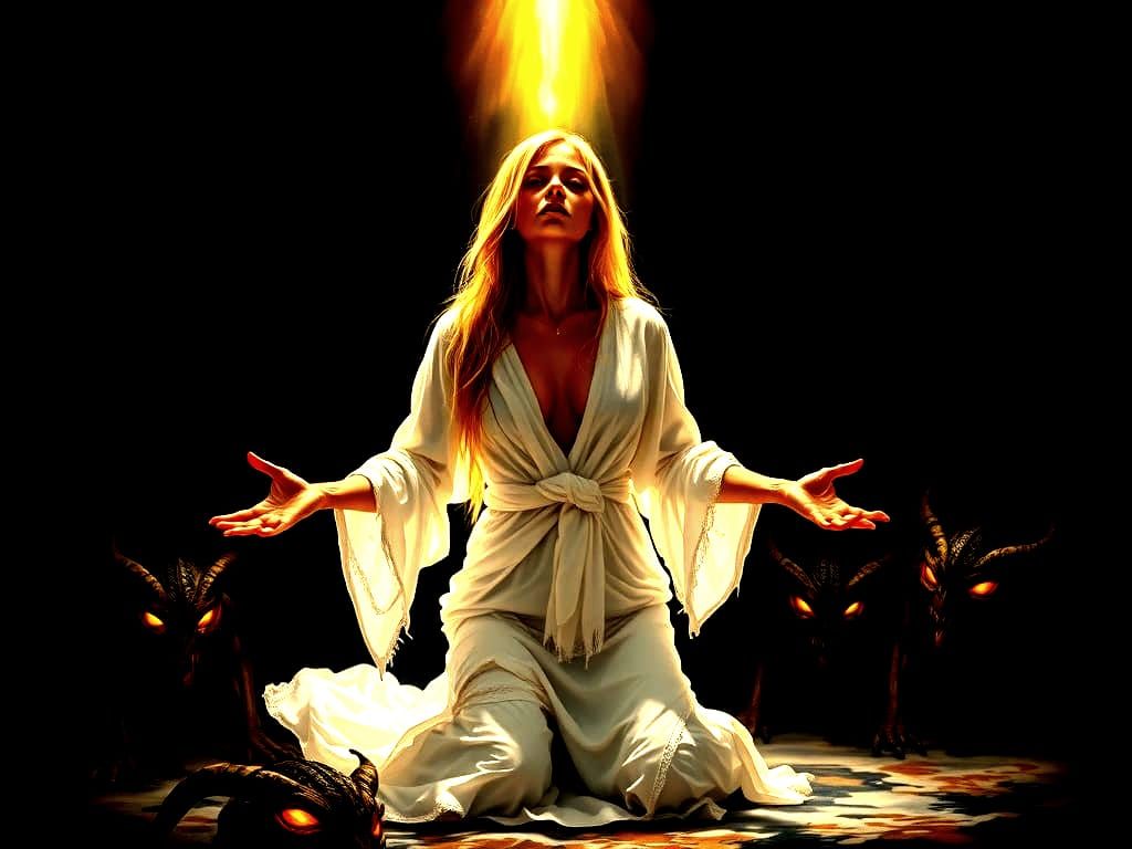 Golden Goddess Beseeching the Divine