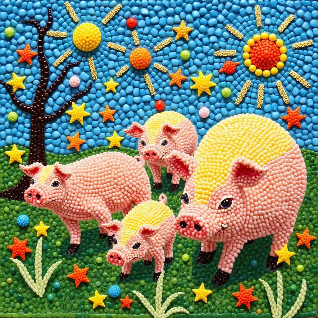 Bead Blast Pigs in Renaissance and Modern Styles