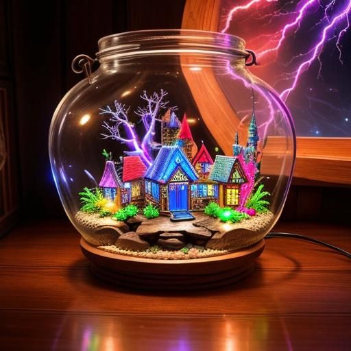 Enchanted Terrarium: Magical Realism in Glass Jar