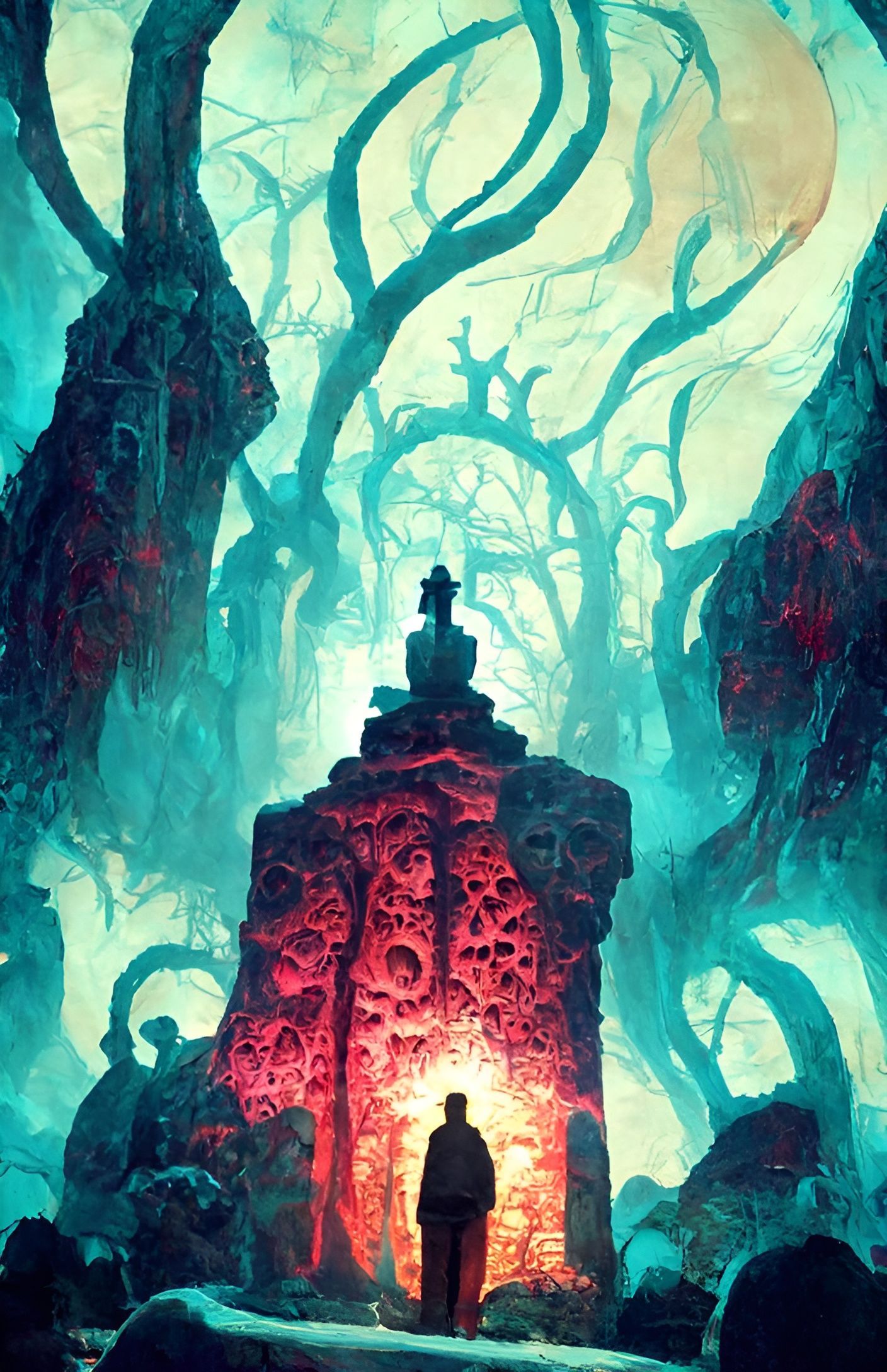 Eldritch Altar in Nightmarish Forest