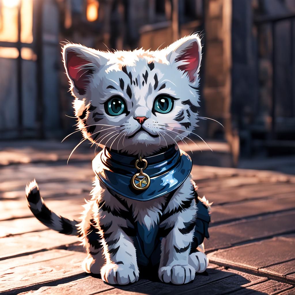 Simple AI Image of a Kitty