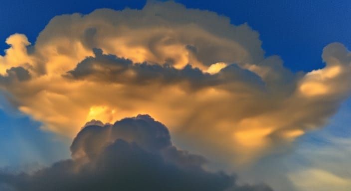 Dragon Cloudscape with Heavenly Foxfire and Aurora