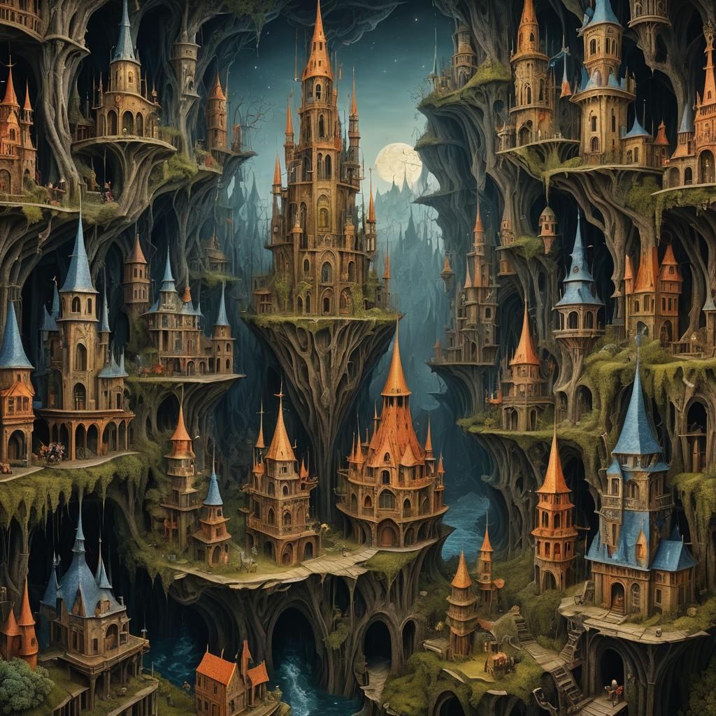 Surreal Distorted World Inspired by Matte Painting