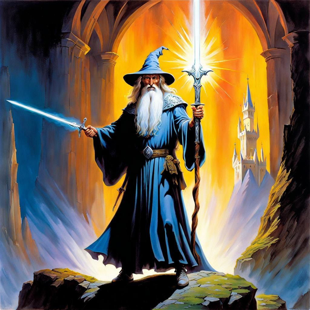 Wizard with Sword Concept Art
