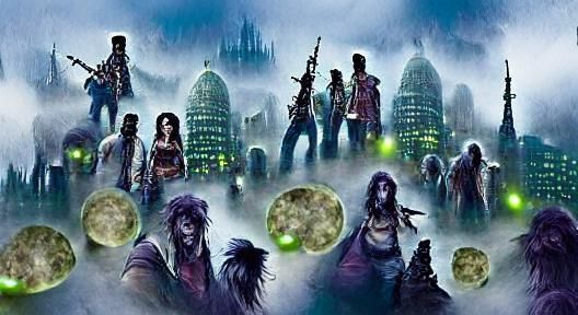 Mysterious Zombie City Under Magical Dome