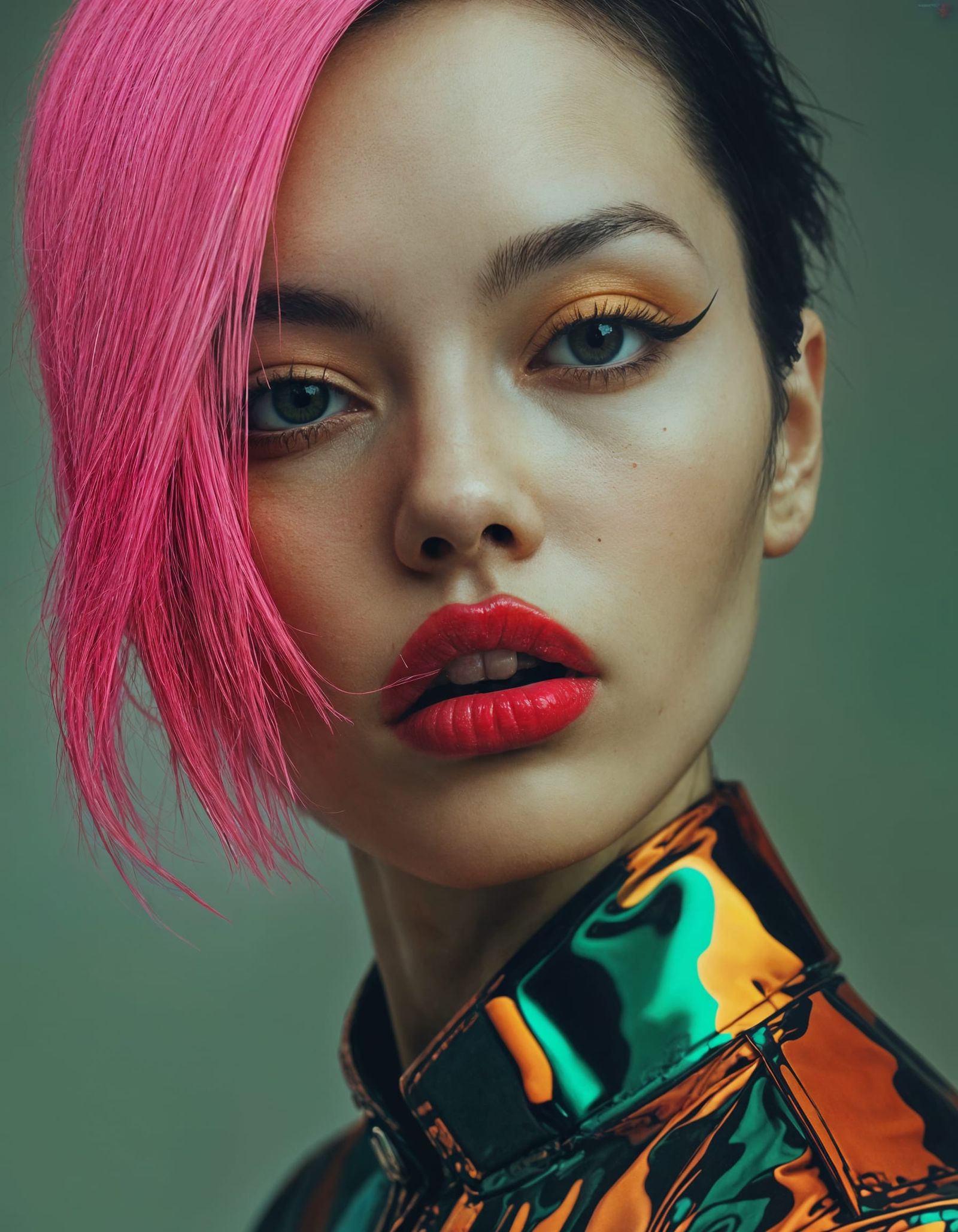 Neo-Diesel Renaissance Pop Art Portrait