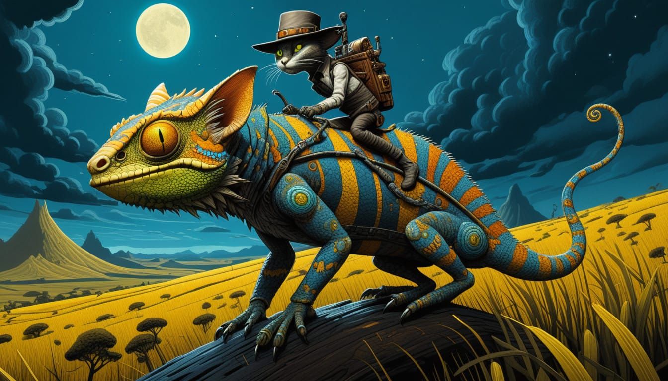 The Chameleon Who Lived as a Cat (2) (Short story continues ...