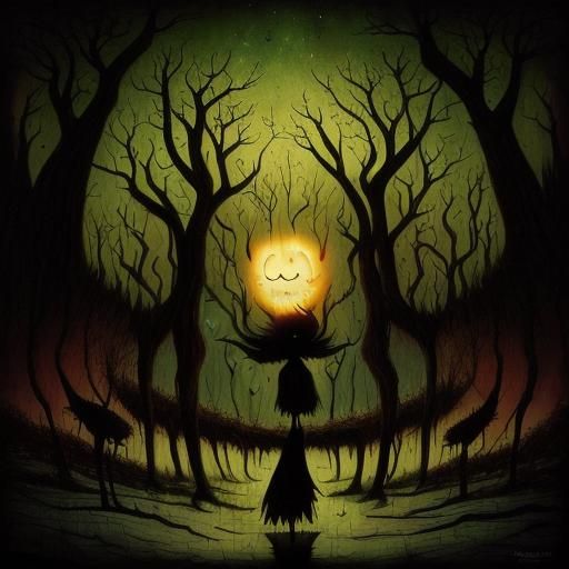 Chibi Despair and Gloom Inspired by Surrealism