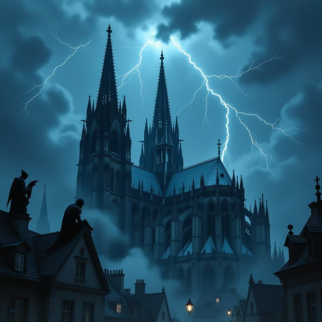 Gothic Cathedral in Dark Atmospheric Style