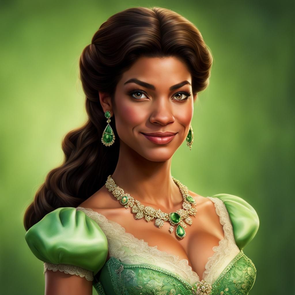 Hyperrealistic Full Body Tiana from Disney