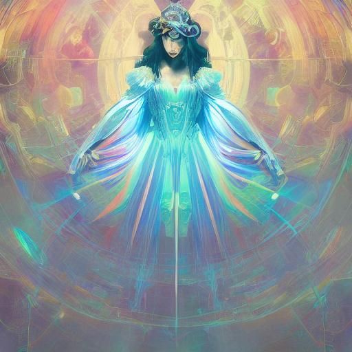 Ballerina in Soap Bubble: Sci-Fi Concept Art