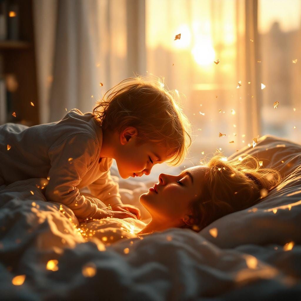 Rose-Gold Kiss: Crystalline Tenderness at Dawn