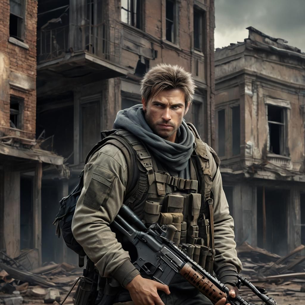 post-apocalyptic warrior