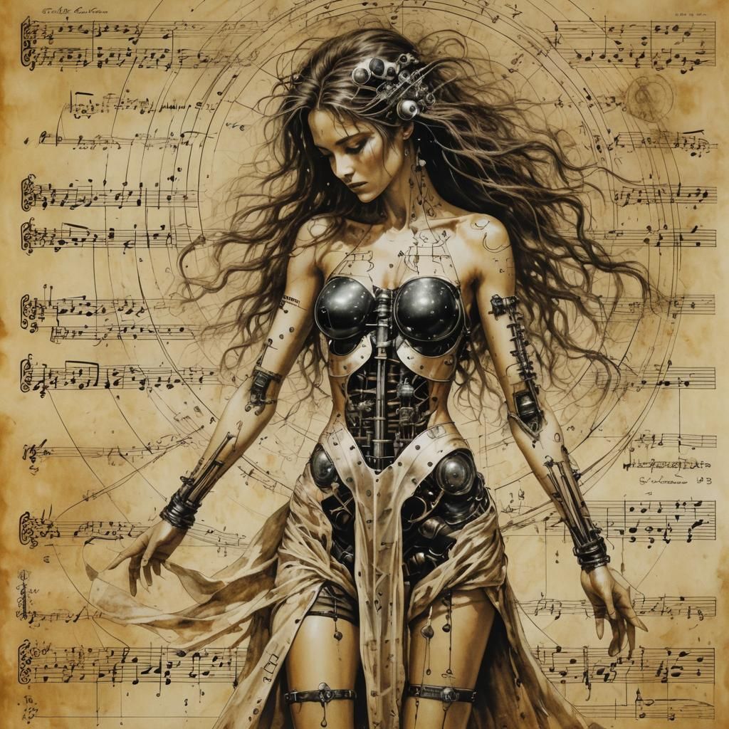 Body's Connection to Earth on Vintage Sheet Music