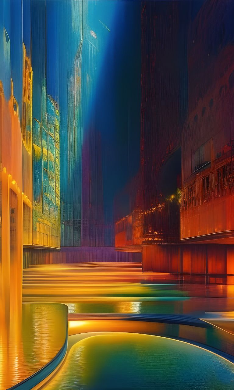 Thriving Submarine City in Steamnouveau Style