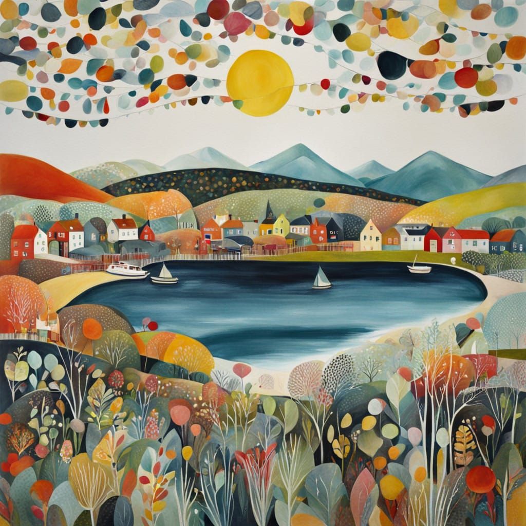 Abstract Animal Portrait in Bold Strokes