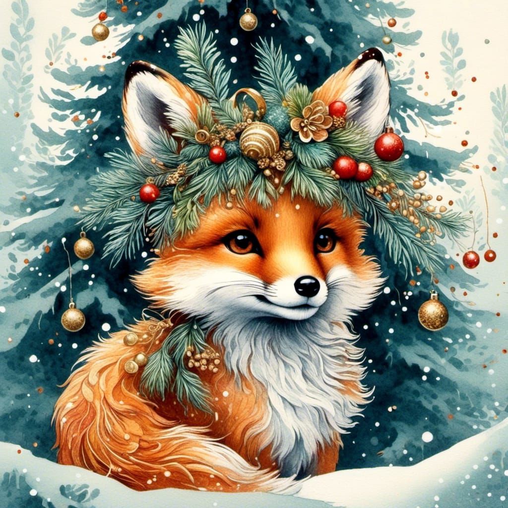 Christmas fox