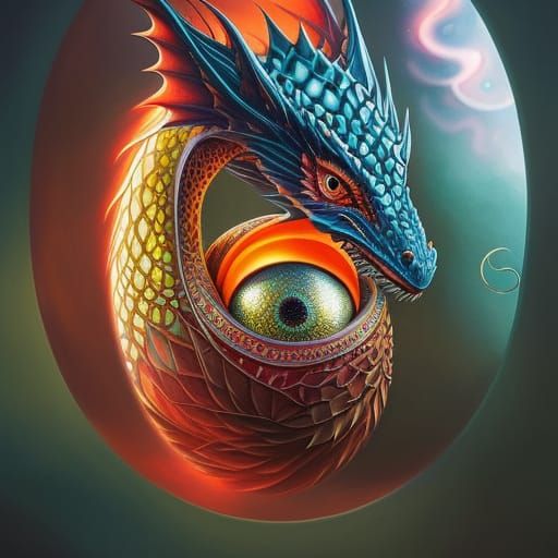 Baby Dragon Hatching, 3D Shading