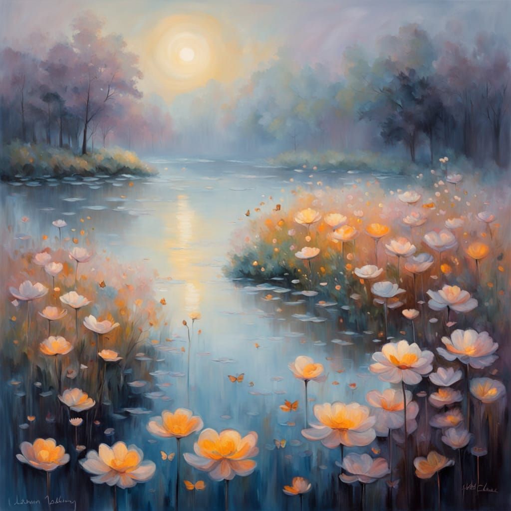 Ethereal Floral Oasis in Soft Focus